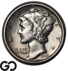 1931 Mercury Dime, Choice BU