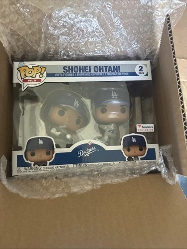 Funko Pop MLB Shohei Ohtani LA Dodgers Fanatics Exclusive Two-Pack NEW