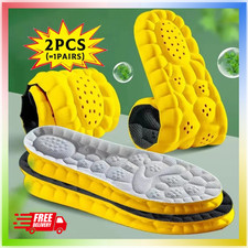 Insoles Orthopedic Supersoft For Sports Shoes 4D Inserts Feet Shock Absorption