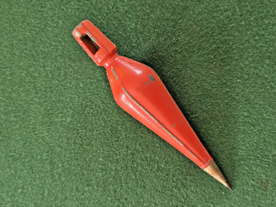 VINTAGE STANLEY #171 BRASS PLUMB BOB 8oz. MADE IN USA
