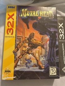 Metal Head SEGA 32X Complete In Original Cardboard box CIB Authentic Metalhead
