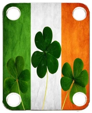 Neckplate to fit Electric Guitar Color Graphic PJ Bass Strat Tele Flag Ireland