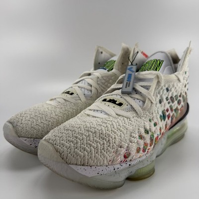 Nike LeBron 17 Air Command Force White Multi BQ3177-100 Mens Size 10 Basketball