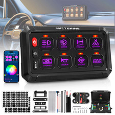 Wireless RGB 8/12 Gang Switch Panel APP/Remote Control LED Relay System 12v/24v