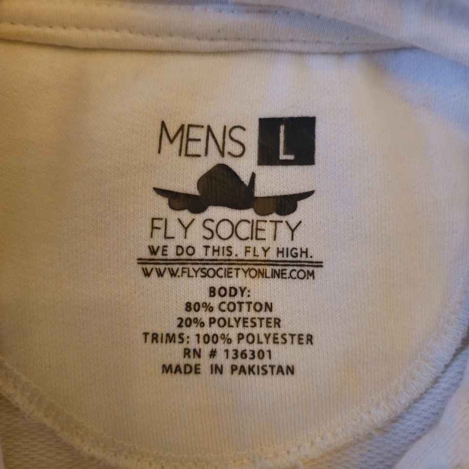 Fly Society Sudadera con Capucha Camiseta Para Hombre Manga L - Galaxy Ropa de Calle Pullover Manga Corta Foto 3 de 4