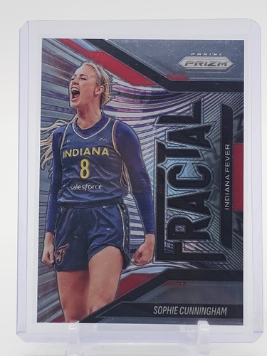 SOPHIE CUNNINGHAM 2025-26 PANINI PRIZM FRACTAL BASKETBALL #8 INDIANA FEVER Q1713