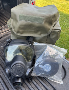 Vintage - 1994 MASKPOL MP-5 Protection Gas Mask - POLAND PL - FULL SET SIZE 4