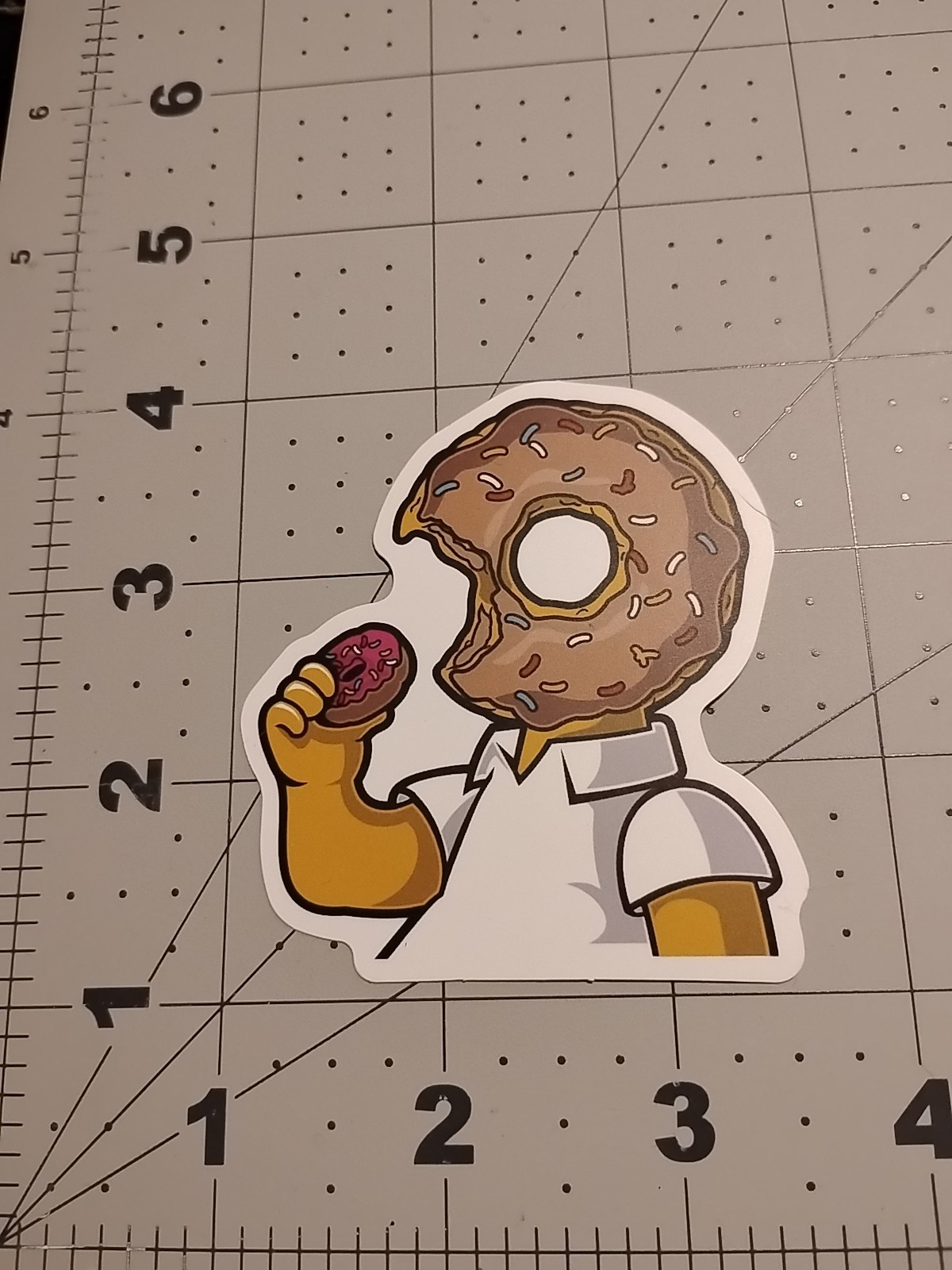The Simpsons Homer Simpson Donut Funny Sticker Vinyl Decal C