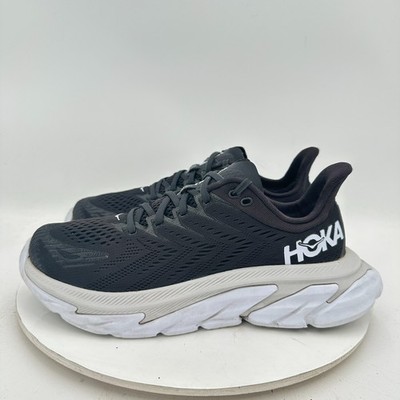 Hoka One One Clifton Edge Women Size 8.5 1110511 BWHT Black White Running Shoes