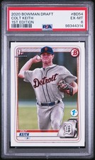 2020 BOWMAN DRAFT 1ST EDITION #BD54 COLT KEITH PSA 6