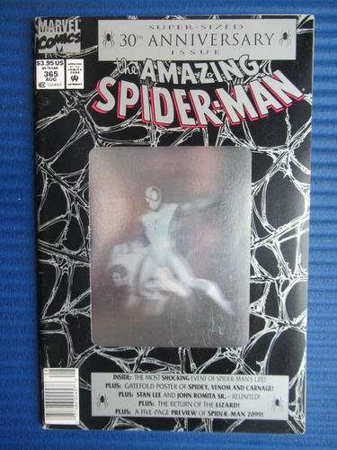 AMAZING SPIDER-MAN # 365 - (VF+) -30TH ANNIVERSARY  ISSUE-CARNAGE/VENOM-LIZARD