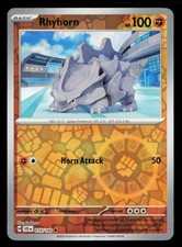 Rhyhorn 74/142 Reverse Holo Common Stellar Crown Pokemon NM