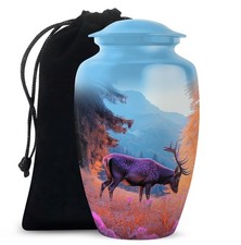 Large Deer Urns for Human Ashes Large Cremation Urn for Ashes Adult Male 