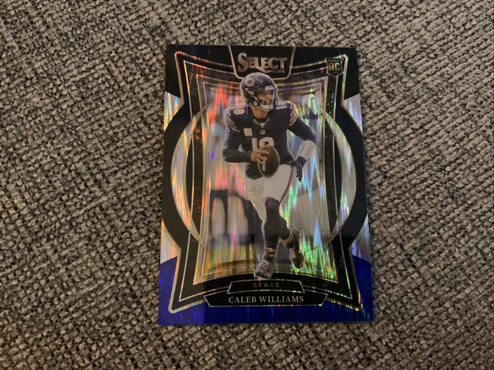 2024 Panini Select - Concourse Caleb Williams #25 Black & Blue Shock Prizm (RC)