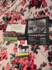 Art Set- Crayola Colored Pencils, Markart Drawing Pencils, Sufly Tracing Paper