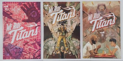 We Ride Titans #2 Cover A & B #3 Cover A Comic Vault Comics 2022 Lot of 3