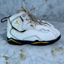 Jordan True Flight Toddler Youth Size 9C Shoes White Gold Black Athletic Sneaker