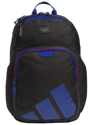 Adidas Midway Backpack Black/Blue   Laptop Compartment, Durable, New with Tags