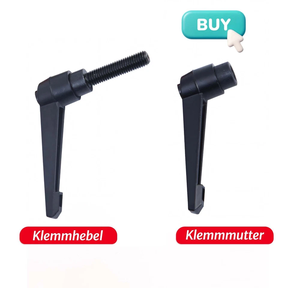 Klemmhebel Klemmmutter Spanngriff Spannmutter Verschlusshebel Klemmgriff M4-M16 - Bild 1 von 4