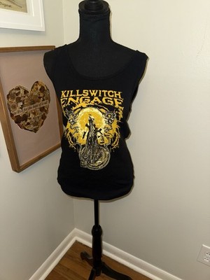 Killswitch Engage Band Tank Top Womens Large Black Ribbed Graphic Metalcore