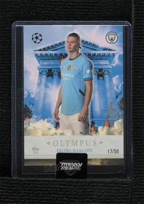 2024-25 Topps Total Football Olympus Blue 17/50 Erling Haaland #253 14dq