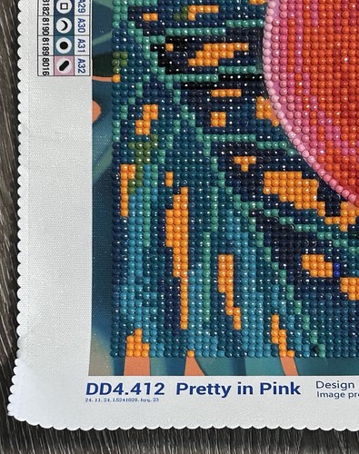 Diamond Painting Finished Completed 3D Wall Art 11x14” Pretty In Pink FLAMINGO - Afbeelding 2 van 9