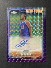 2024-25 Topps Chrome Basketball Autograph Auto Purple Refractor Jalen Brunson