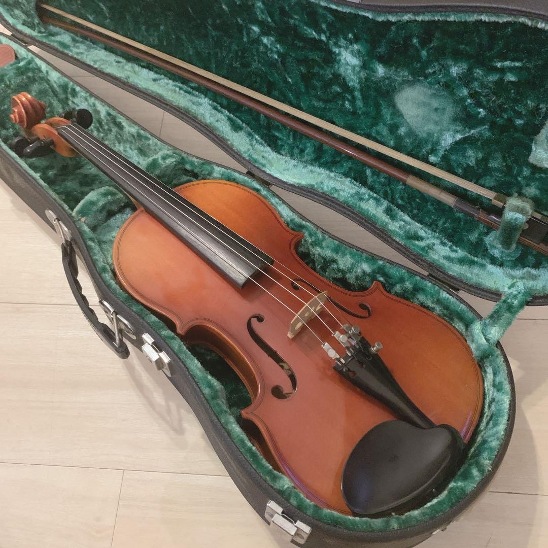 Suzuki バイオリン No. 280 3/4 1986年 弓TAKASU Suzuki Violin No.280 3/4 Size 1986 Model with Takasu Bow