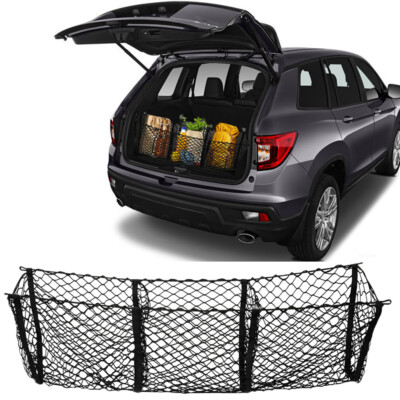 Envelope Style 3 Pocket Car Net Stretchy Trunk Storage Net For Honda Passport