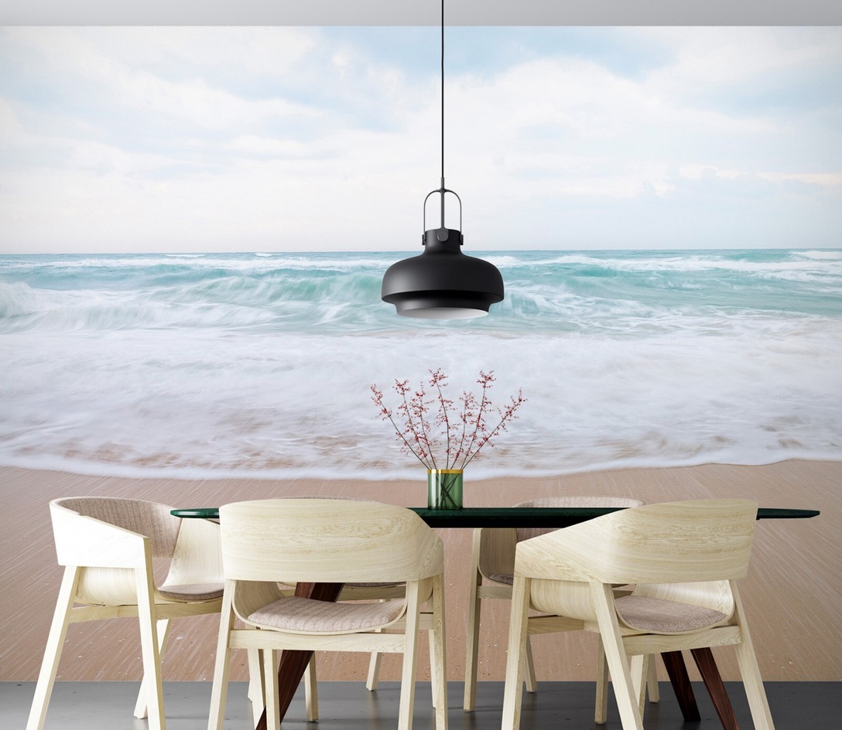 Papier Peint 3D Plage Mer M379 – Autocollant, Amovible, Design Signé Assaf Frank Fay Pour Une Déco Qui Claque