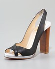 100% AUTHENTIC NEW WOMEN LOUBOUTIN MORPHEA 120 CALF SLINGBACKS HEELS US 9.5 — photo 1