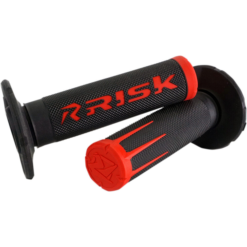 Risk Racing FUSION 2.0 Motocross Grips with Fusion Bonding System (Red) 00284