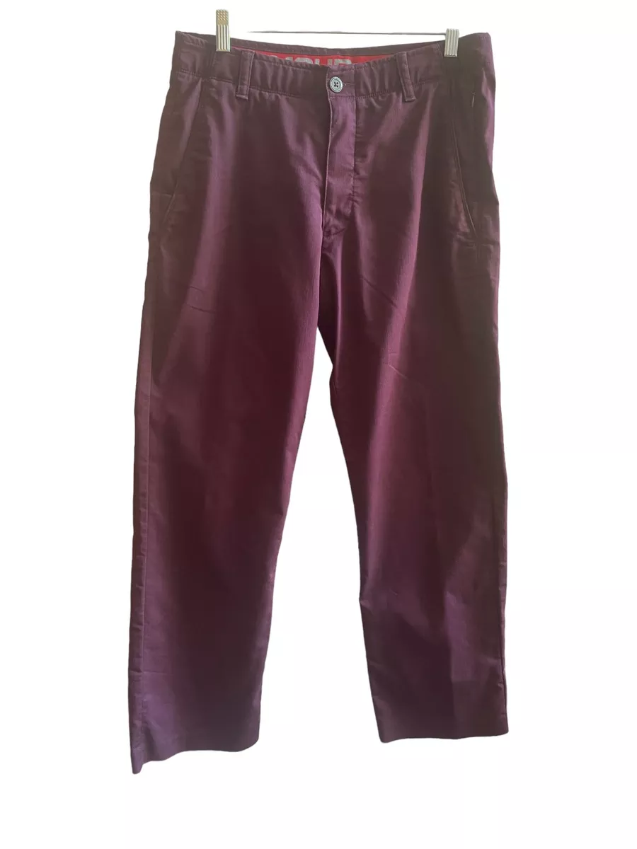 Burgundy golf pants sale
