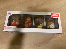 Oh My Disney Beauty and the Beast Glass Set of 4 NEW IN BOX!