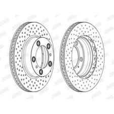 JURID Bremsscheiben vorne Ø298 mm belüftet für Porsche Boxster 987 Cayman