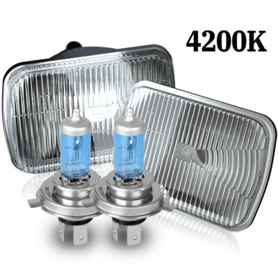 For Ford Bronco 1978 1979 1980 1981-1986 DOT 5X7'' 7x6'' Headlights Hi-Lo beam