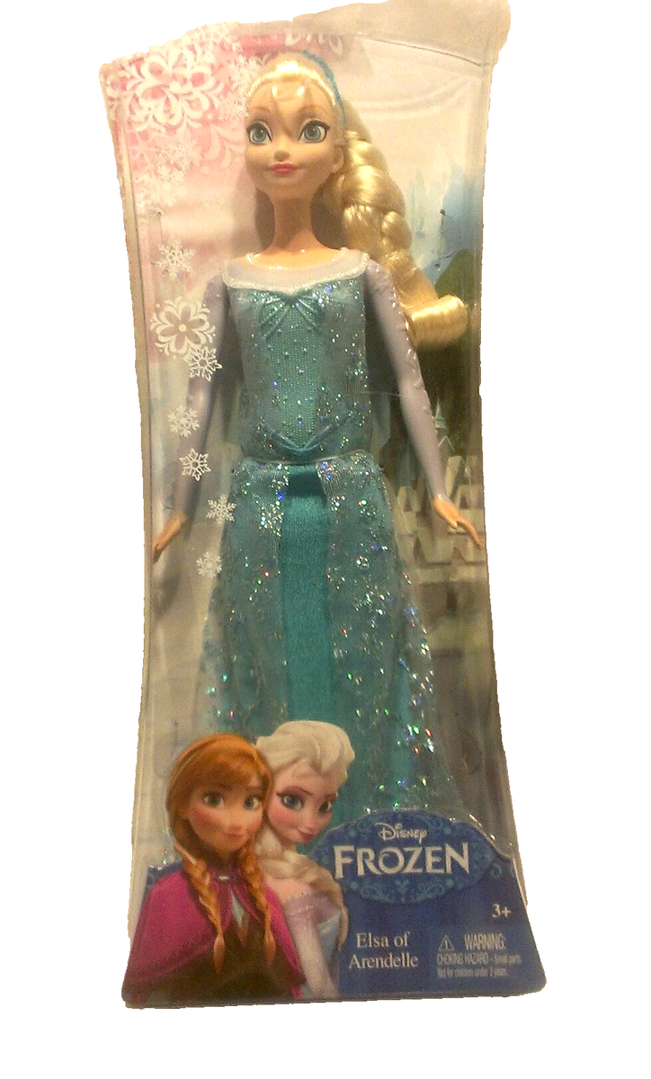 NEW Disney Frozen Sparkle Princess Elsa Doll By Mattel NIB