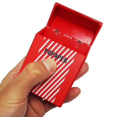 POPAPER Classic Red Cigarette Case Protective Box Holder Normal Size