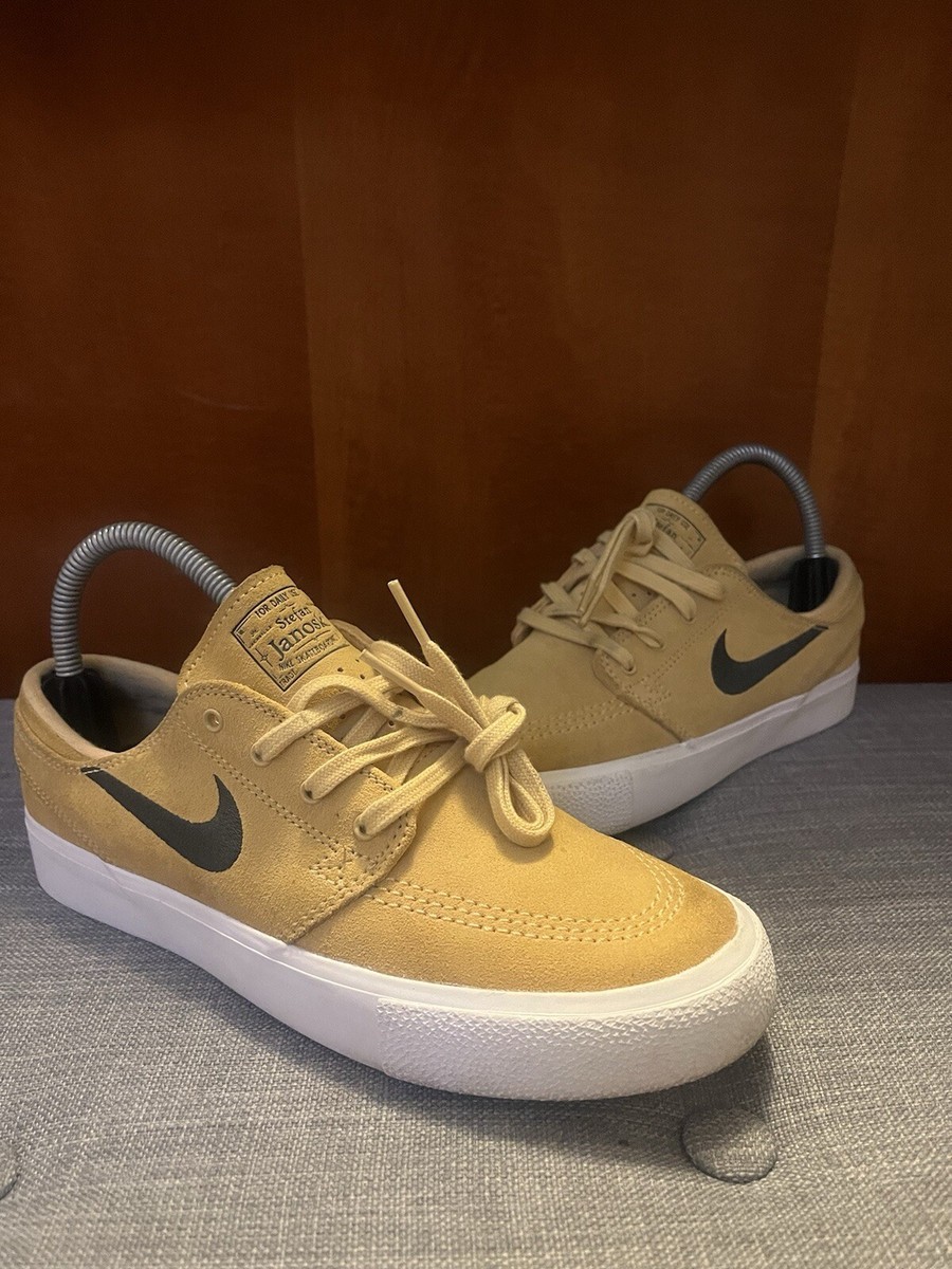 nike sb zoom stefan janoski celestial gold & anthracite shoes