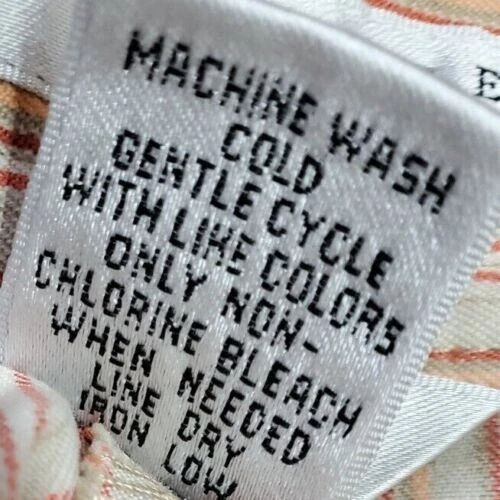 Женские брюки-капри Geoffrey Beene размер 16 коричневые оранжевые красно-белые в полоску - Изображение 3 из 4