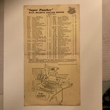 Qualcast Super Panther Ball bearing Roller Mower  Instructions