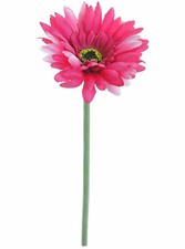 Single Stem Artificial Silk Gerbera Daisy 8 cm Head 55 cm Tall - Various Colours