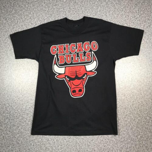 90s Vintage CHICAGO BULLS Mens T Shirt Large | Single Stitch 50/50 Screen Stars - Picture 1 of 5