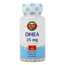 Kal DHEA 25mg 60 tablets