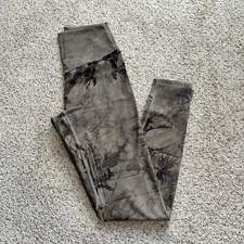 Balance Athletica Vitality Cloud Tie Dye Leggings Lava Rock Womens Sz Small