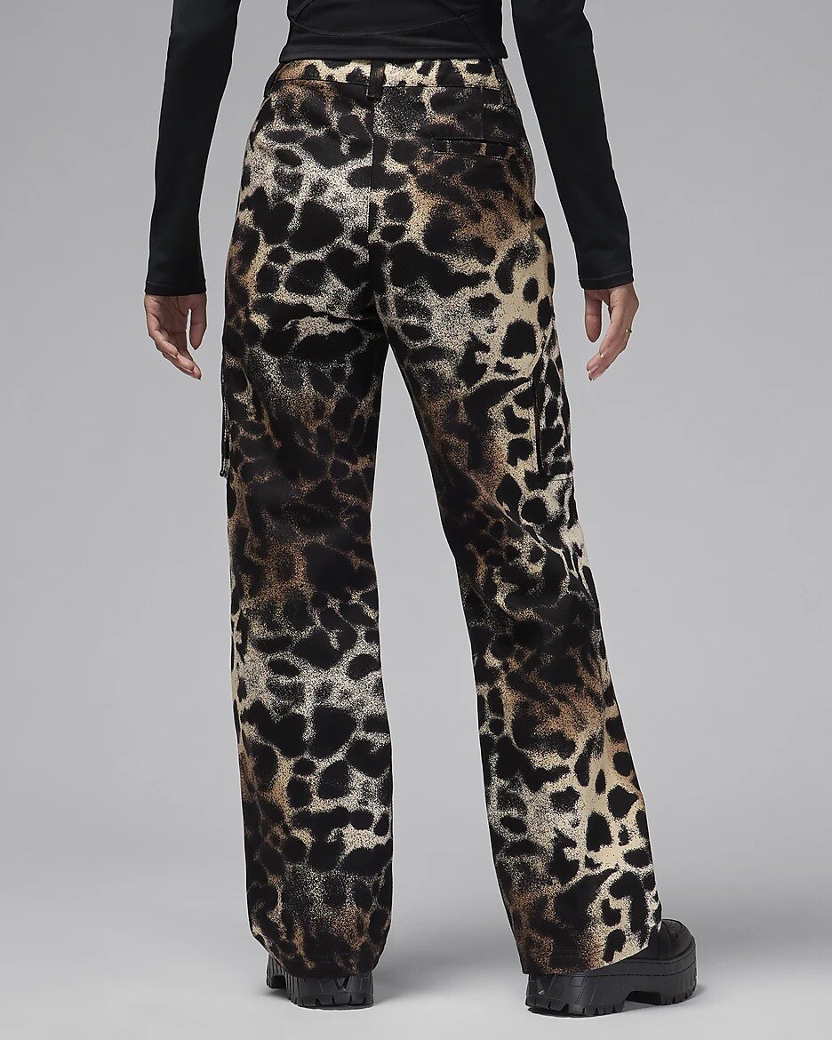 Nike Air Jordan Chicago Animal Print Utility Cargo pants Womens