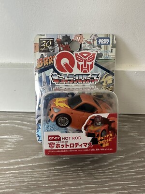 Authentic Takara Tomy Transformer G1 Choro-Q QT-07 HOT ROD 30th Anniversary New