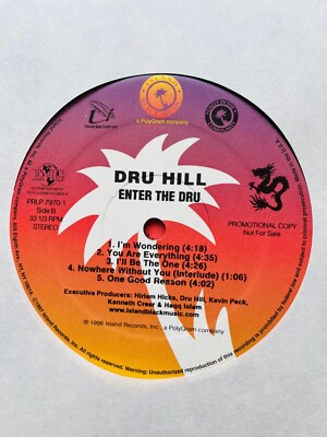 Dru Hill / Enter The Dru 1998 US Promo 2LP Island Black Method man