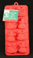 Christmas Bells Novelty Ice Cube - Ice Mold Tray - 8 Mold Tray - Christmas House