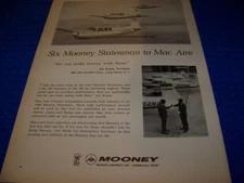1968 MOONEY STATESMAN "STATESMAN TO MAC AIRE"..1-PAGE ORIGINAL SALES AD (422LL)